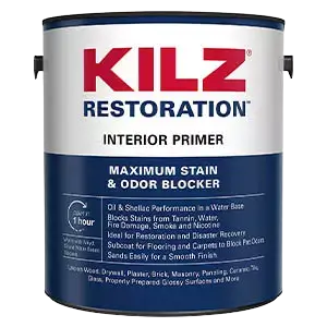 KILZ Restoration Maximum Stain and Odor Blocking Interior Latex Primer/Sealer, White, 1-gallon