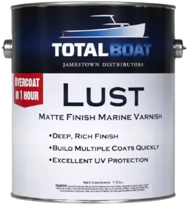 TotalBoat Lust Marine Varnish, High Gloss and Matte Finish