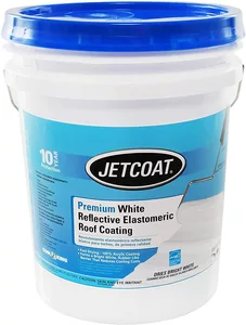 Jetcoat Cool King Reflective Acrylic Roof Coating, Waterproof Elastomeric Sealant