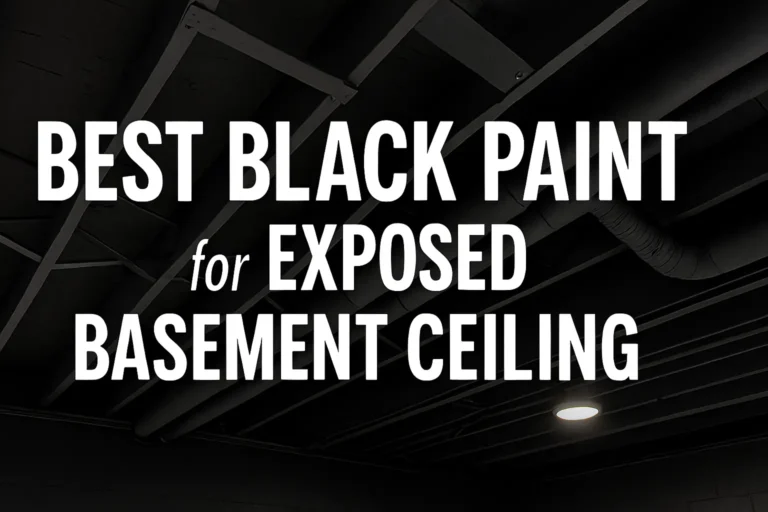 Best Black Paint for Exposed Basement Ceiling