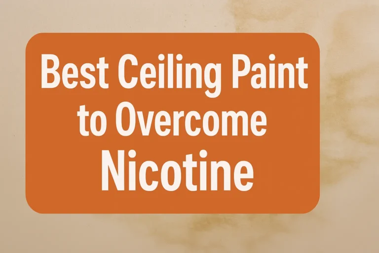 Best Ceiling Paint to Overcome Nicotine