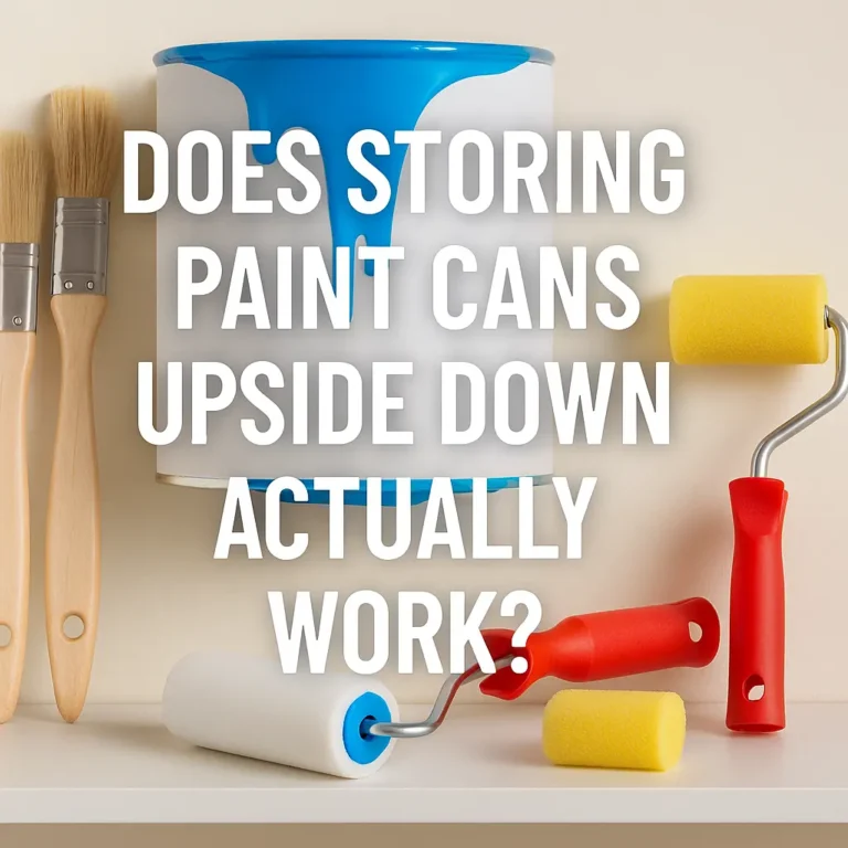 Does Storing Paint Cans Upside Down Actually Work?