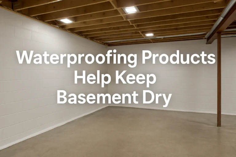 Waterproofing Products Help Keep Basement Dry