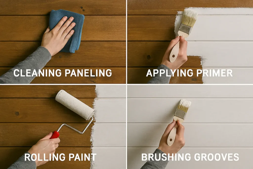 The Best Way to Paint Over Old Wood Paneling
