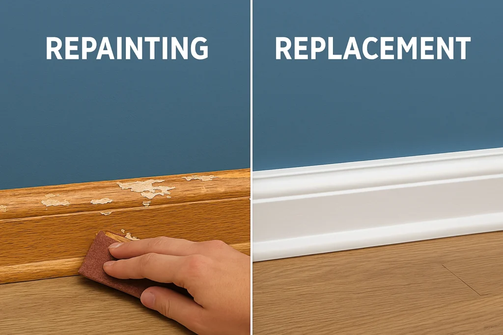 Painting Over Trim vs Replacing It