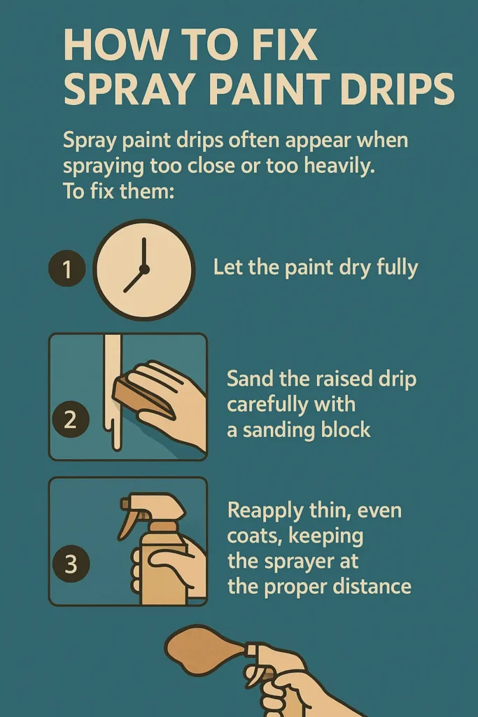 How to fix spray paint drips
