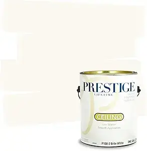 Prestige Interior Ceiling Paint, 1‑Gallon, Brite White