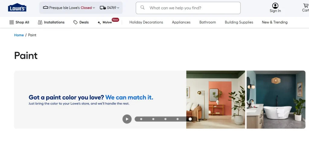 Lowe's: Paint Shopping Made Simple