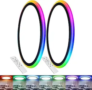 13-inch Magic RGB Flush Mount LED Ceiling Light (1)