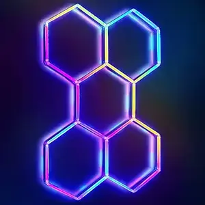 24-Pack Remote Hexagon Light Panels (RGB) (1)