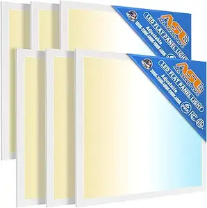 Allsmartlife 2x2 LED Flat Panel Light, 6-pack, 0–10V dimmable (1)