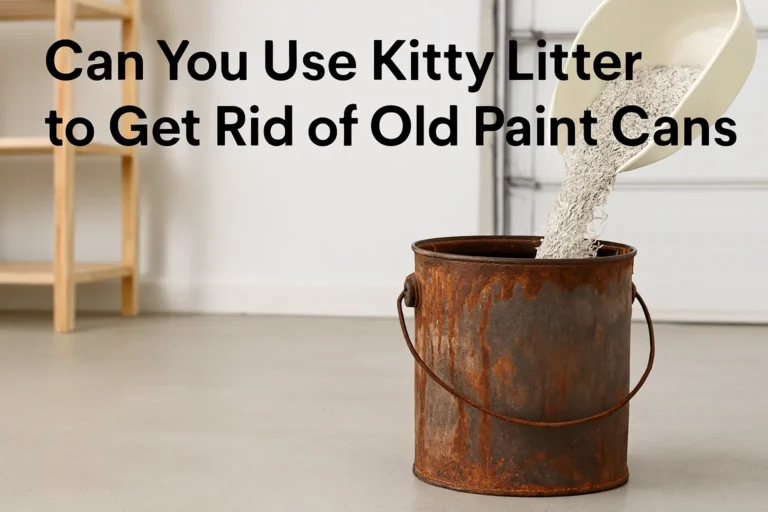 Can You Use Kitty Litter to Get Rid of Old Paint Cans