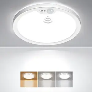 Commercial Electric 12-Inch Motion Sensing Flush LED Ceiling Light (1)