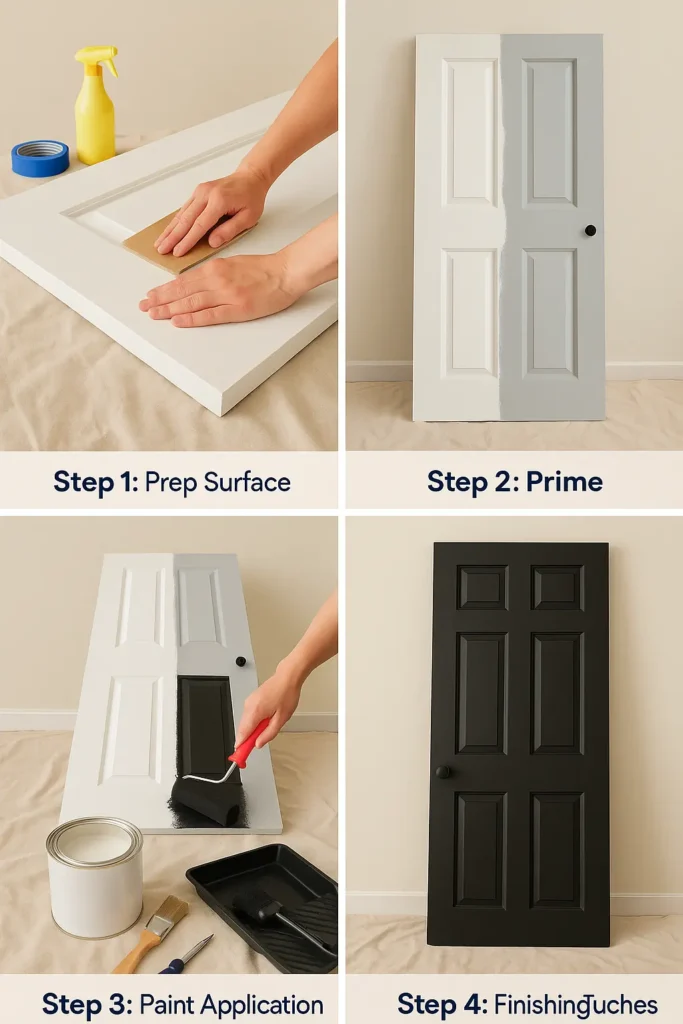 DIY Guide Painting Interior Doors Black the Right Way