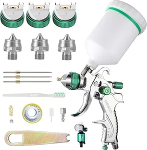Endozer Professional HVLP Gravity Feed Gun Kit