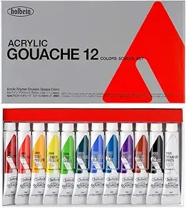 Hobbycraft Gouache Paints 12 Pack (1)