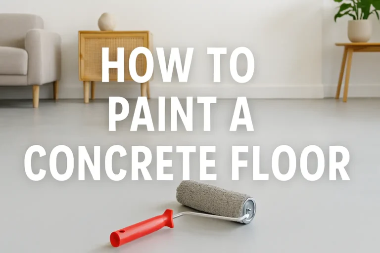 How to Paint a Concrete Floor
