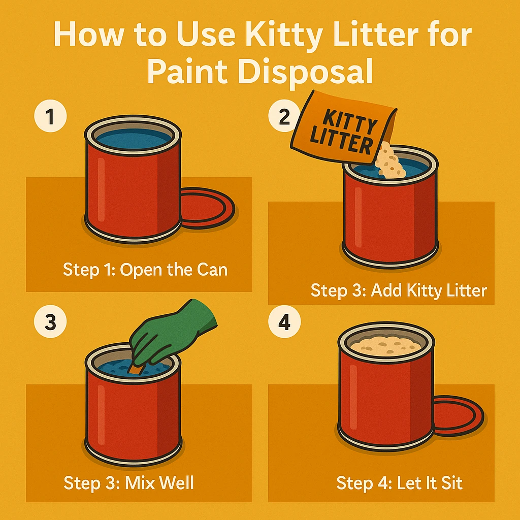 How to Use Kitty Litter for Paint Disposal
