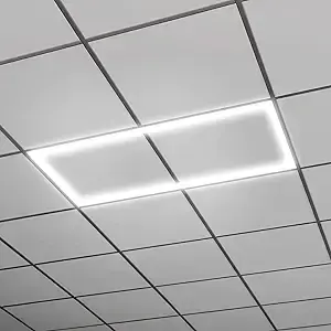 2. Metalux 2×4 LED Flat Panel