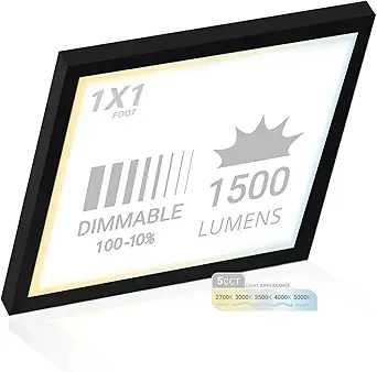 NUWATT 1×1 ft Square Surface Mount Panel (5CCT) (1)