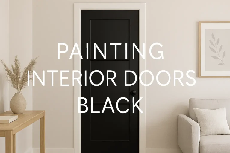 Painting Interior Doors Black