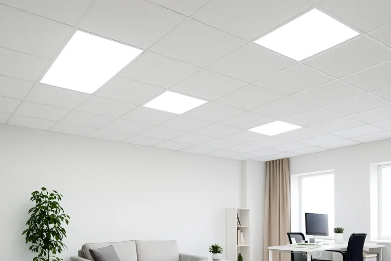 Recessed LED ceiling panels