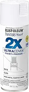 Rust-Oleum Painter’s Touch 2X Ultra Cover Spray Paint (Gloss White) (1)