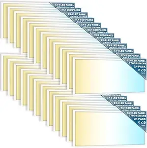 Sunco 2×4 LED Flat Panel (Selectable CCT, 24 Pack) (1)