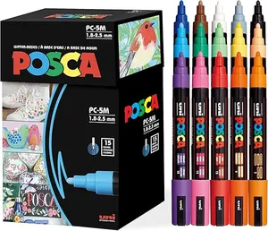 Uni Posca Paint Markers Set of 15 (Medium)