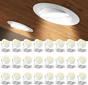 Amico 6 5CCT Gimbal LED Recessed Lights, Pack — Best Value For Whole-Room Makeovers (1)