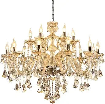 CRYSTOP Cognac Crystal Chandelier (1)