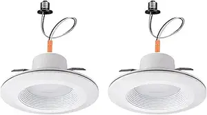 Commercial Electric 6″ Canless Integrated LED (Brushed Nickel Trim Kit) (1)