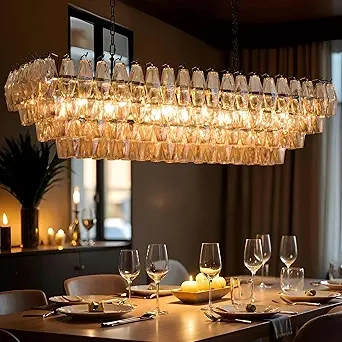 Decorative Tiered Glass Chandelier (1)