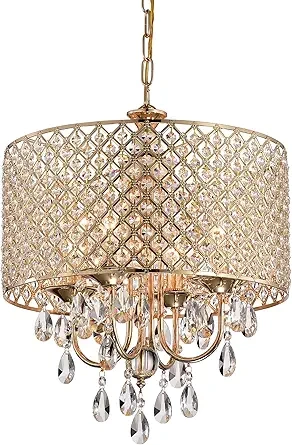 Edvivi Maria 4-Light Drum Chandelier (1)