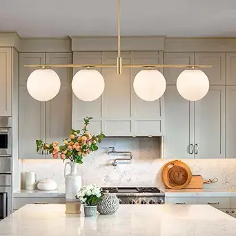 Enjoy Lighting 4-Light Globe Chandelier with Filament Bulbs (1)