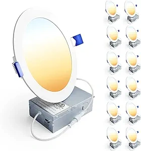 Ensenior 6 Inch Ultra-Thin LED Recessed Ceiling Light (1)