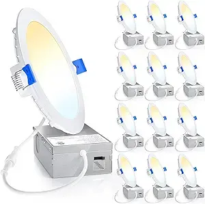 Ensenior 6-Inch Ultra-Thin Recessed LED Light (1)