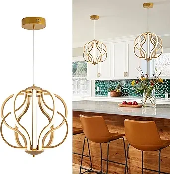 Femony LED Adjustable Chandelier with Remote Control (1)