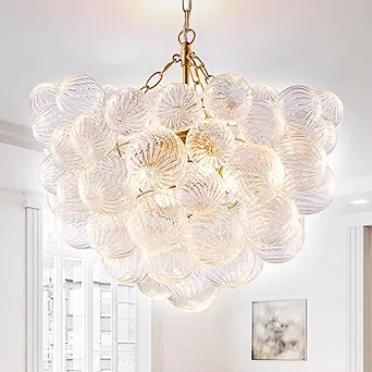 Glass Globe Hanging Light Chandelier (1)