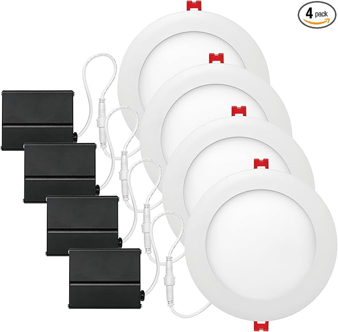Globe Electric 10-Pack Brushed Aluminum Recessed Kit