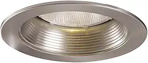 HALO 5″ Satin Nickel Baffle Trim (Model 5001SN) (1)