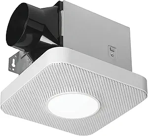 Homewerks Bathroom Exhaust Fan with LED & Bluetooth Speaker (1)