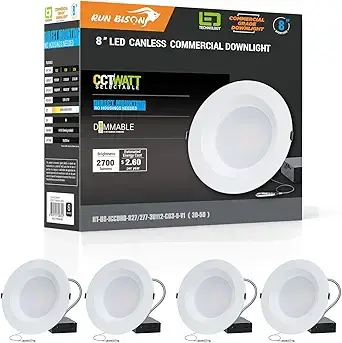 Hykolity 8-Inch Commercial LED Recessed Downlight (1)