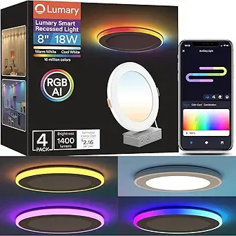 Lumary 8 RGBAI Smart Recessed Light (1)