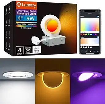 Lumary RGBAI Smart Gimbal Recessed Light (1)