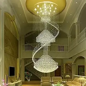 Moooni Flush Mount Crystal Chandelier (1)