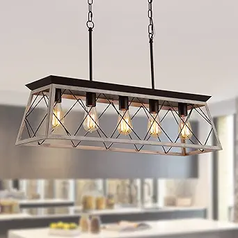 Q&S Farmhouse Mini Chandelier Ceiling Light