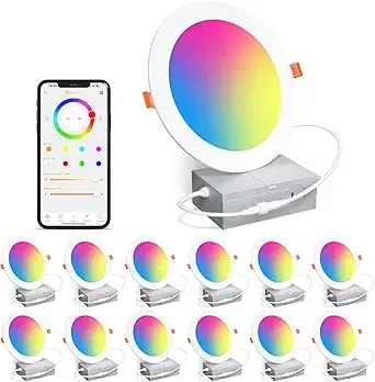 RGBCW 6 Smart Downlights 16W (1)