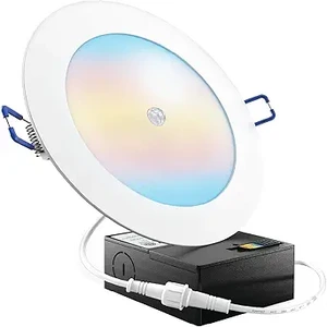 Sunco 6-Inch Slim LED Downlights (with Motion Sensor & Gimbal Options) (1)