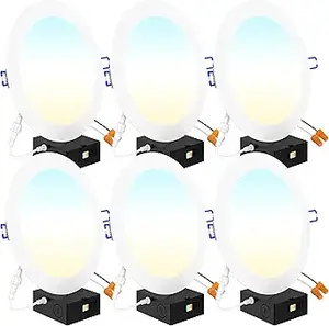 Sunco 6-Inch Ultra Thin LED Recessed Lights, 10 Pack (1)